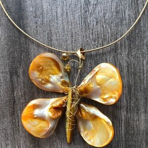 Unique beautiful butterfly necklace